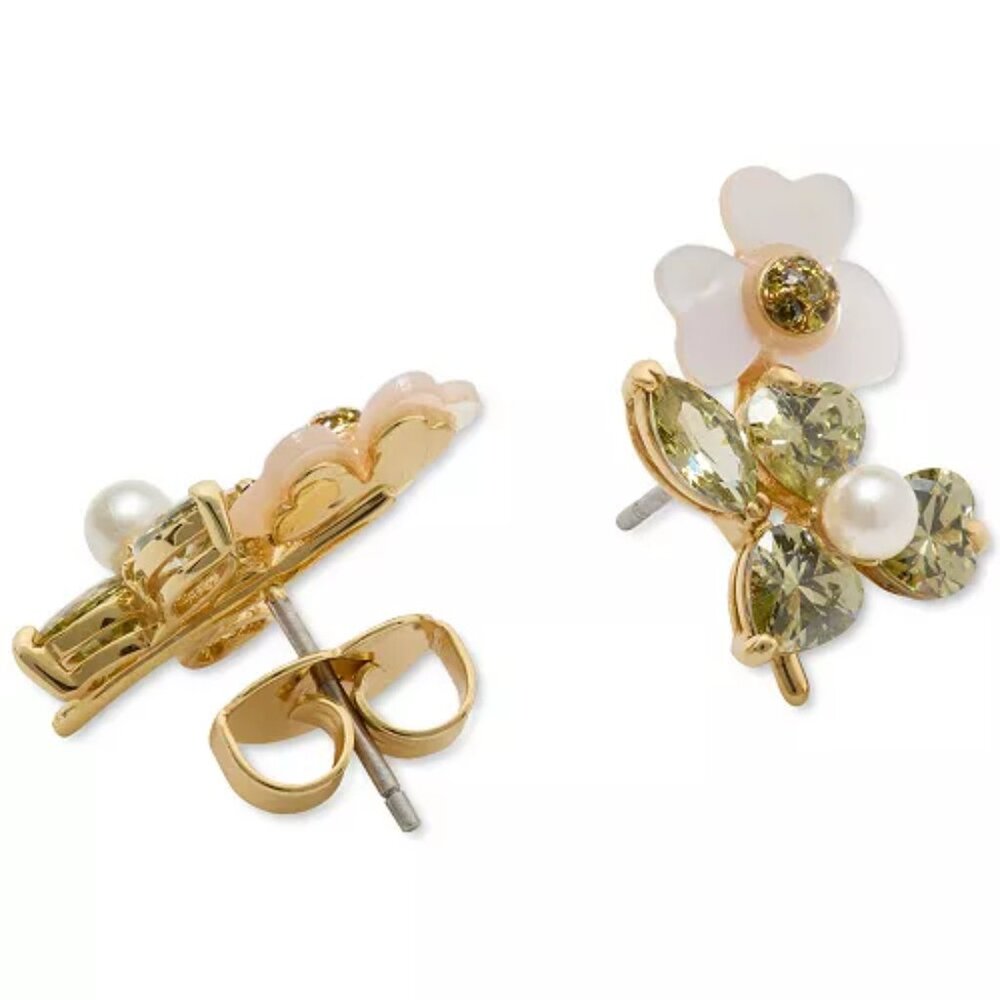 kate spade Precious Pansy Cluster Studs/NWT - Picture 3 of 10